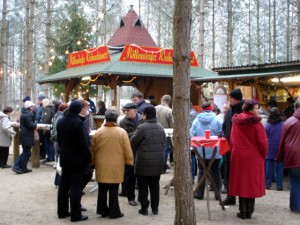 Grillhaus für Weihnachtswurst